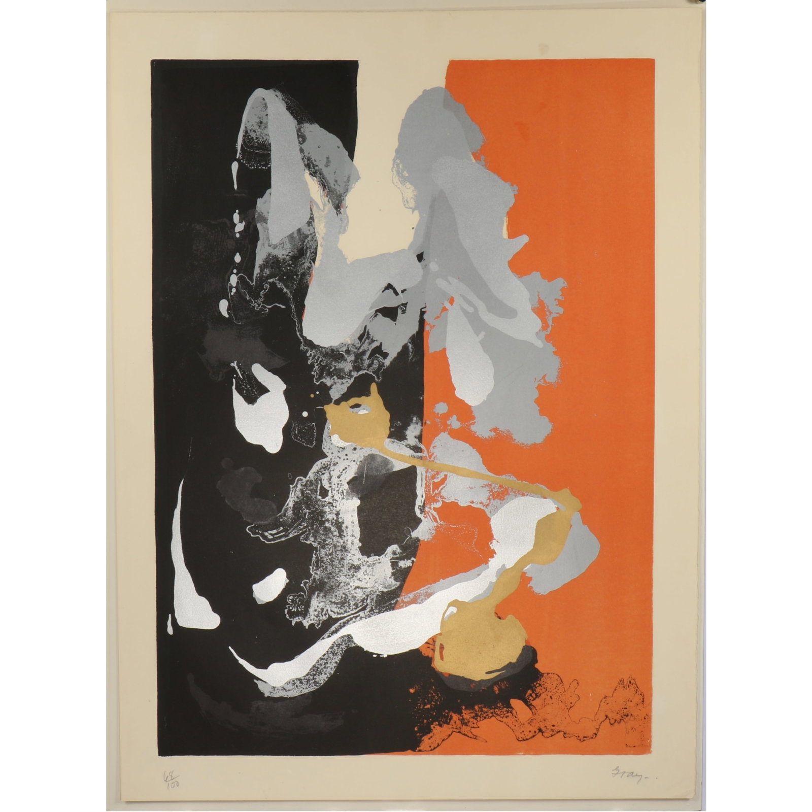 Cleve (Ginsburg) Gray, American (1918?2004), Night St. Maxime, screenprint, 26 1/4"H x 18 3/4"W (1 of 9)