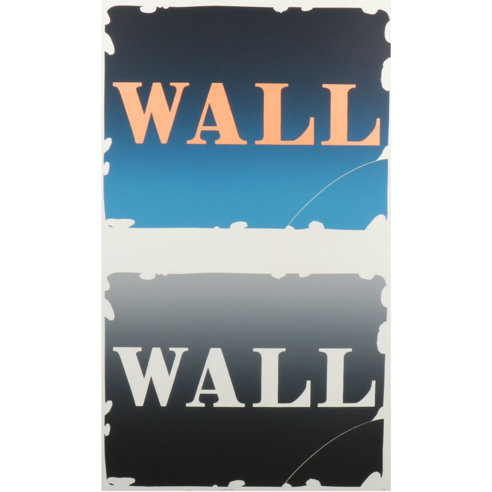 Robert Indiana, Indiana (1928-2018), Wall: Right Stones IV, from the Wall: Two Stone suite, 1990,: Robert Indiana Indiana (1928-2018) Wall: Right Stones IV, from the Wall: Two Stone suite, 1990 lithograph Pencil signed and dated lower right, printer's proof 2/2. Blind stamp lower right. Biography f
