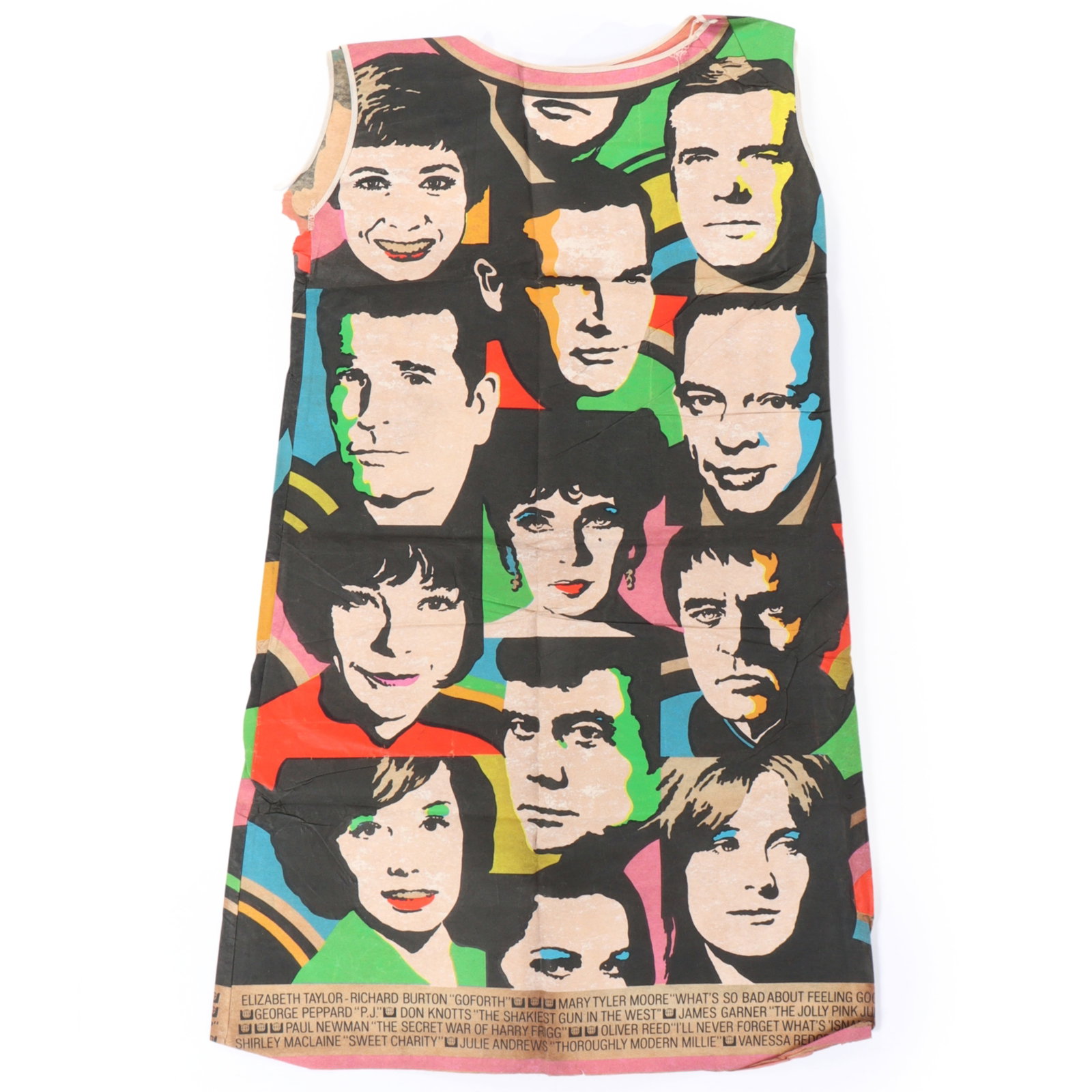 "The Big Ones of '68" paper dress by Universal Studios, 1968 Hollywood Pop Art screen print 17 (1 of 16)