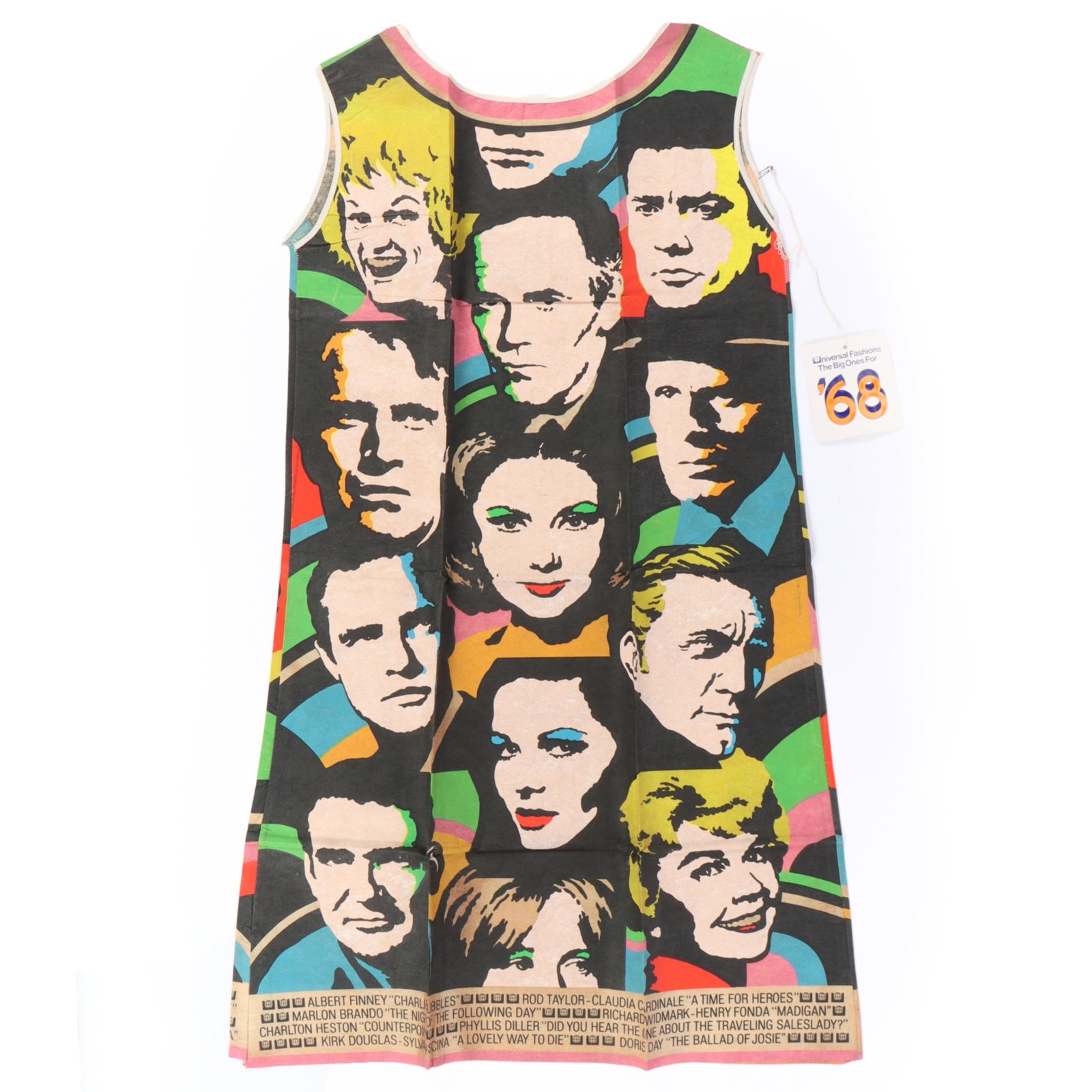 "The Big Ones of '68" paper dress by Universal Studios, 1968 Hollywood Pop Art screen print 17 (1 of 19)