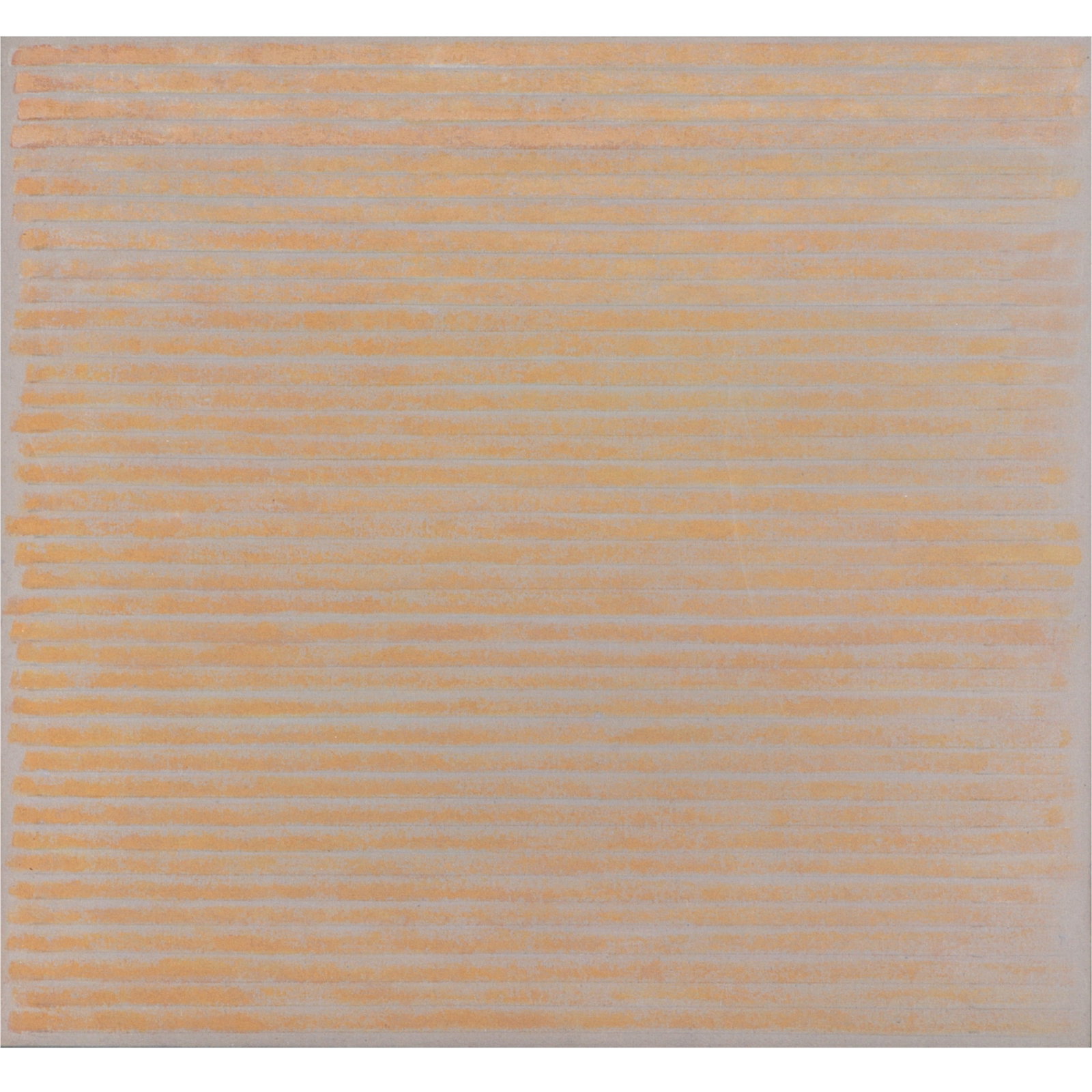 Edwina Leapman, British (b. 1934), Gentle Orange, 1997, acrylic on canvas, 25 1/4"H x 27: Edwina Leapman British (b. 1934) Gentle Orange, 1997 acrylic on canvas Signed and dated verso. Provenance: Annely Juda Fine Art, London. Biography from Annely Juda Fine Art: Edwina Leapman was born in