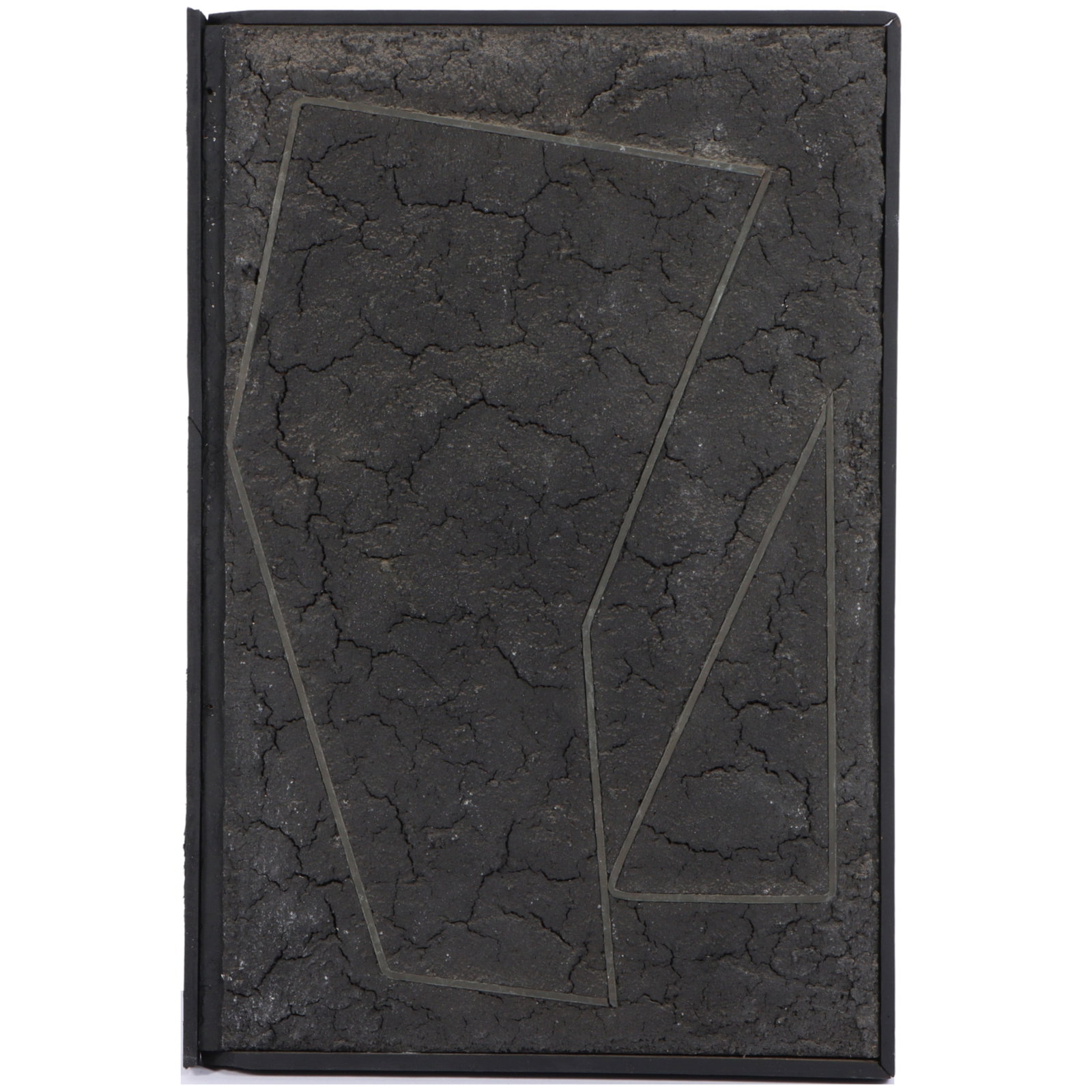 James Spencer Russell, Indiana (1915-2000), From Finnegans Wake: Shem Shaun #41, 1961, mixed media: James Spencer Russell Indiana (1915-2000) From Finnegans Wake: Shem Shaun #41, 1961 mixed media sculpture on panel Signed verso. Includes exhibition postcard. Biography from Indiana State Museum: Jame