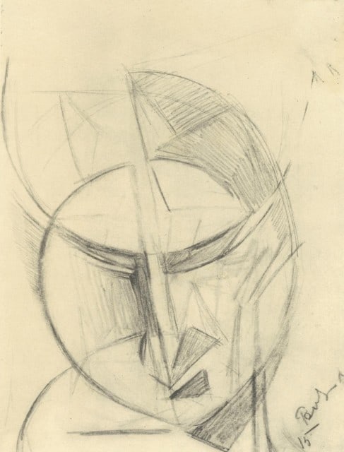 Antoine Pevsner, Composition XXe Siècle, Limited Edition Lithograph: Lithograph on vélin paper. Paper Size: 12.5 x 9.75 inches. Excellent condition. Inscription: Unsigned and unnumbered, as issued. Notes: From the volume, XXe Siècle, N°12, 1959. Publishe