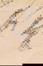 Henri de Toulouse-Lautrec, Le trapeze volant, The Circus by Toulouse-Lautrec, Limited Edition (1 of 7)