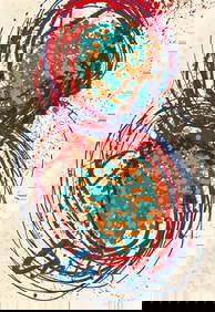 Dale Chihuly, Float Series, Limited Edition Mixed Media Lithograph (1 of 4)