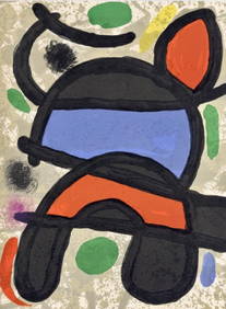 Joan Miró, Composition, Derrière le miroir, Limited Edition Lithograph (1 of 6)