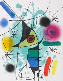 Joan Miró, Composition, (Cramer 160; Mourlot 867), Joan Miró Lithographs, Limited Edition (1 of 8)