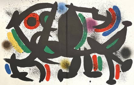 Joan Miró, Composition, (Cramer 160; Mourlot 864), Joan Miró Lithographs, Limited Edition (1 of 9)