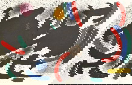 Joan Miró, Composition, (Cramer 160; Mourlot 860), Joan Miró Lithographs, Limited Edition (1 of 9)
