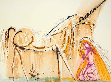 Salvador Dalí, La Licorne, Les Chevaux de Dalí, Limited Edition Lithograph (1 of 10)