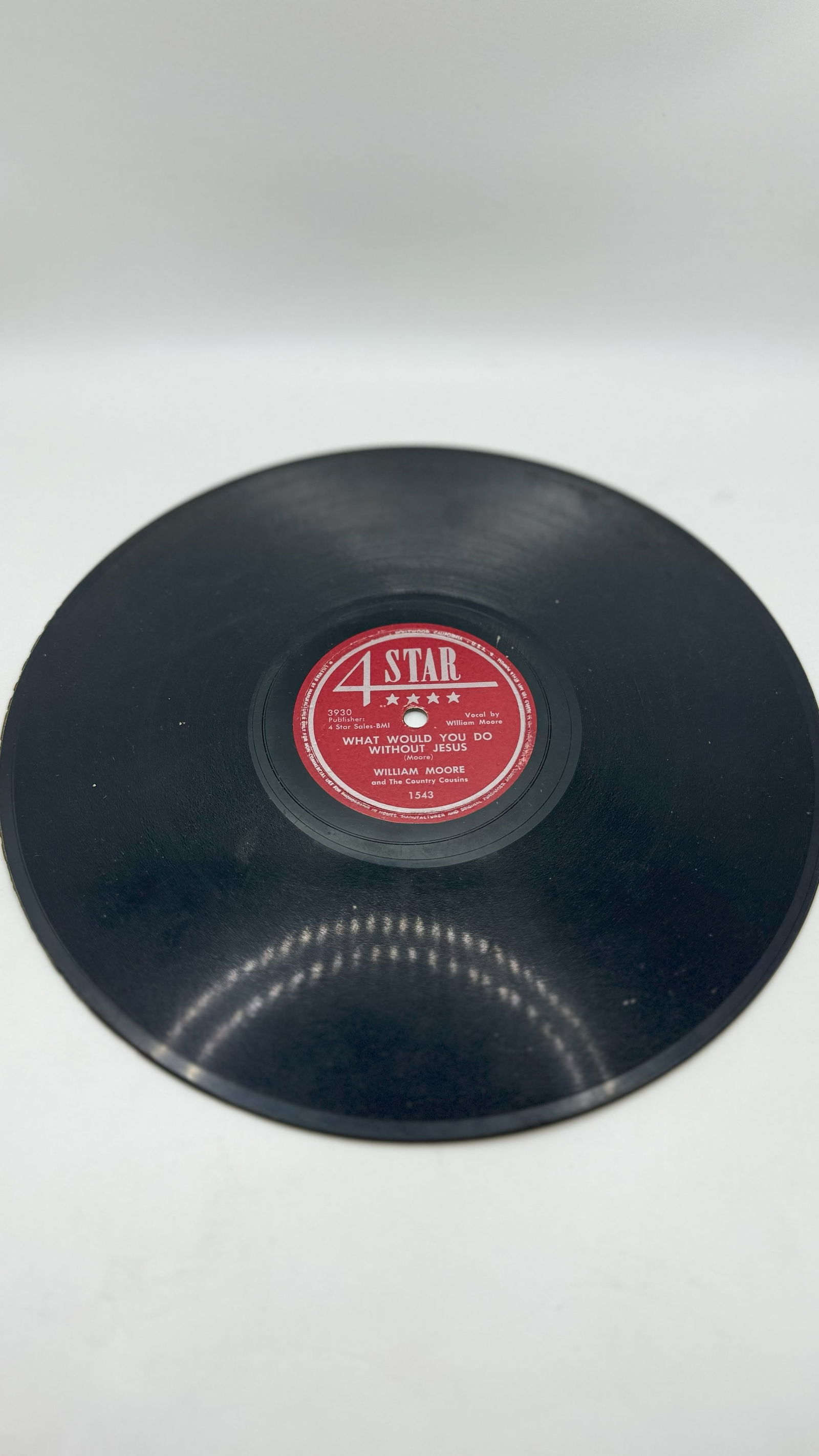 4 Star What Would You Do Without Jesus/Ill Leave All My: 78rpm 4 Star What Would You Do Without Jesus/Ill Leave All My By William Moore. It is designed to be played on a Victrola Record player. It can also be played on specialized Record Players. Attempting
