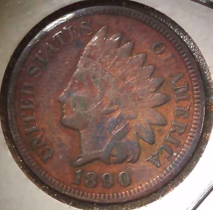 UNITED STATES 1890 INDIAN HEAD (1 of 2)