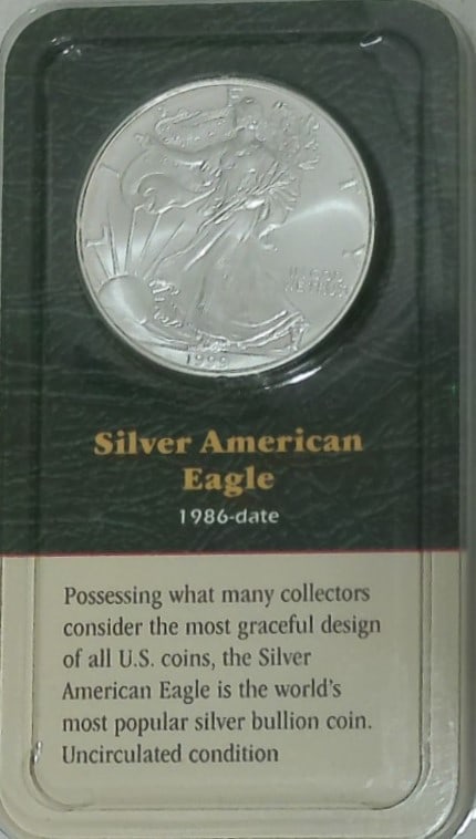 UNITED STATES 1999 LIBERTY SILVER EAGLE DOLLAR (1 of 2)