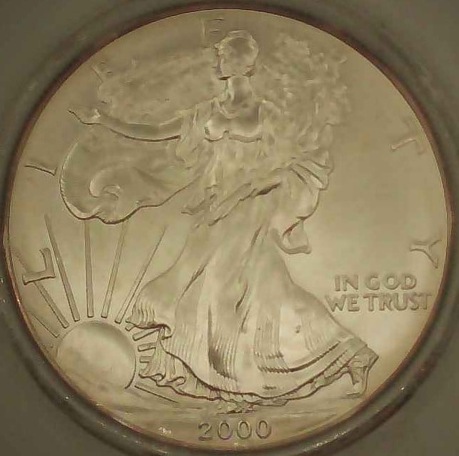 UNITED STATES 2000 SILVER EAGLE (1 of 2)