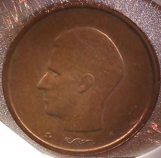 BELGIUM 1980 20 FRANC: Head of King Baudouin I facing left. Designer below, flanked by mint mark and privy mark. Script: Latin Lettering: ELSTRØM Engraver: Harry Elstrøm Reverse Olive branch and value. Legend in French ab
