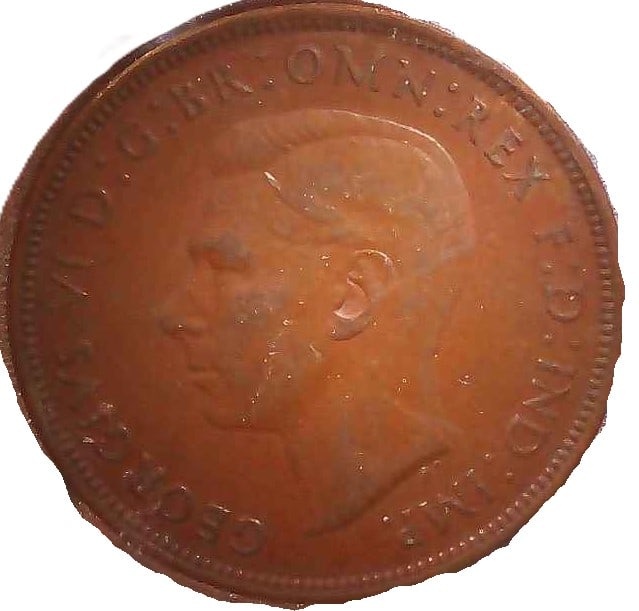 THE ROYAL MINT OF GREAT BRITAIN 1938 PENNY (1 of 2)