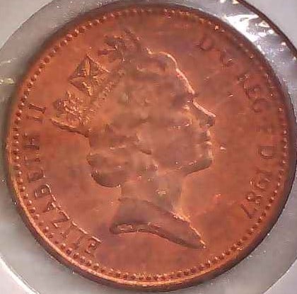 THE ROYAL MINT OF GREAT BRITAIN 1987 1 PENNY (1 of 2)