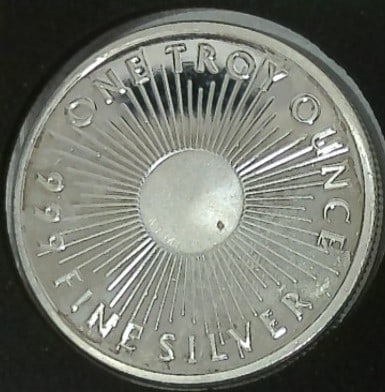 SUNSHINE MINT ONE TROY OUNCE ROUND .999 FINE SILVER (1 of 2)