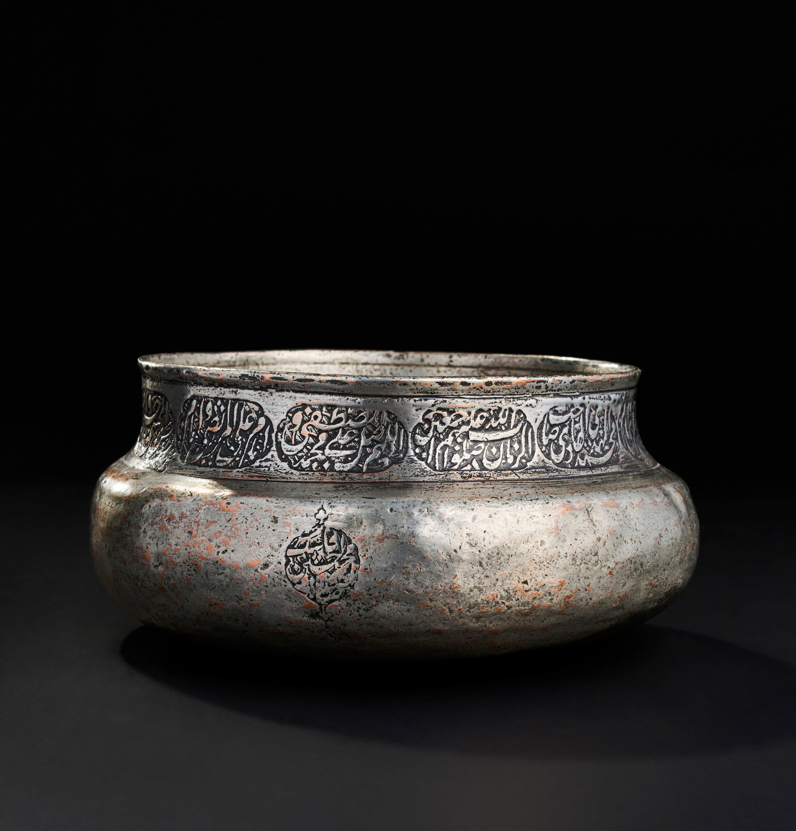 A SAFAVID TINNED COPPER BOWL WITH FINE CALLIGRAPHY, PERSIA, 17TH CENTURY (1 of 7)