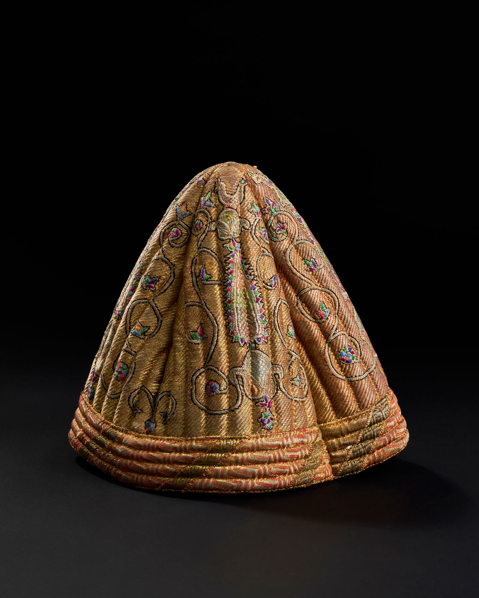 A METAL THREAD DERVISH HAT, 19TH CENTURY (1 of 3)