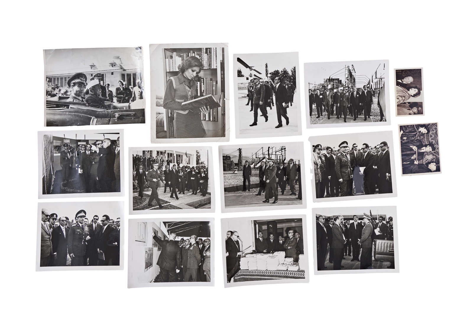 A PAHLAVI BLACK AND WHITE PHOTOGRAPHS OF SHAH OF IRAN AND EMPRESS FARAH: A PAHLAVI BLACK AND WHITE PHOTOGRAPHS OF SHAH OF IRAN AND EMPRESS FARAH 