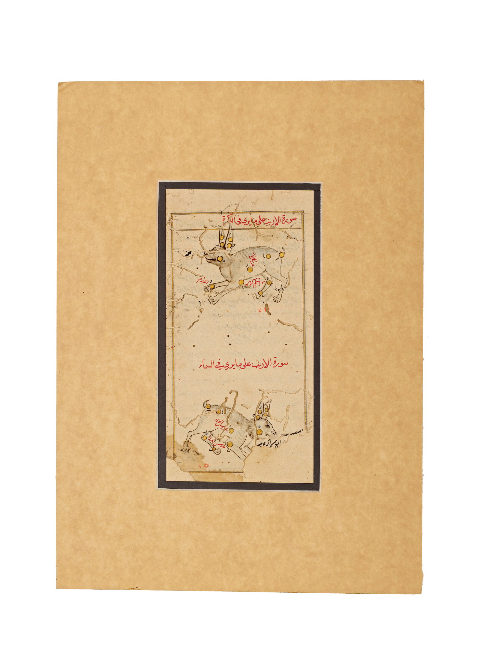 A CENTRAL ASIAN ILLUSTRATED MANUSCRIPT LEAF FROM THE KITAB SUWAR AL-KAWAKIB AL-THABITA, 15TH-16TH (1 of 1)