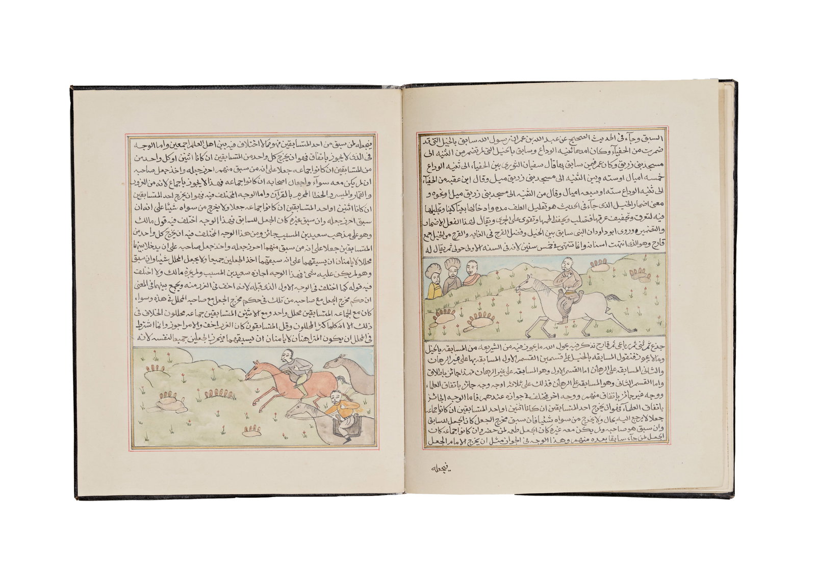 AN ILLUSTRATED SAUDI ARABIAN EQUINE MANUSCRIPT: KITAB AL-MANKHUL FI ILM AL-KHUYUL, AL-AHSA, DATED: AN ILLUSTRATED ARABIAN EQUINE MANUSCRIPT: KITAB AL-MANKHUL FI ILM AL-KHUYUL, AL-AHSA, DATED RAJAB 1290 AH (1873 AD), ATTRIBUTED TO ABU MUHAMMAD ABDALLAH IBN SADUN AND COPIED BY THE SCRIBE ABDULLAH BIN