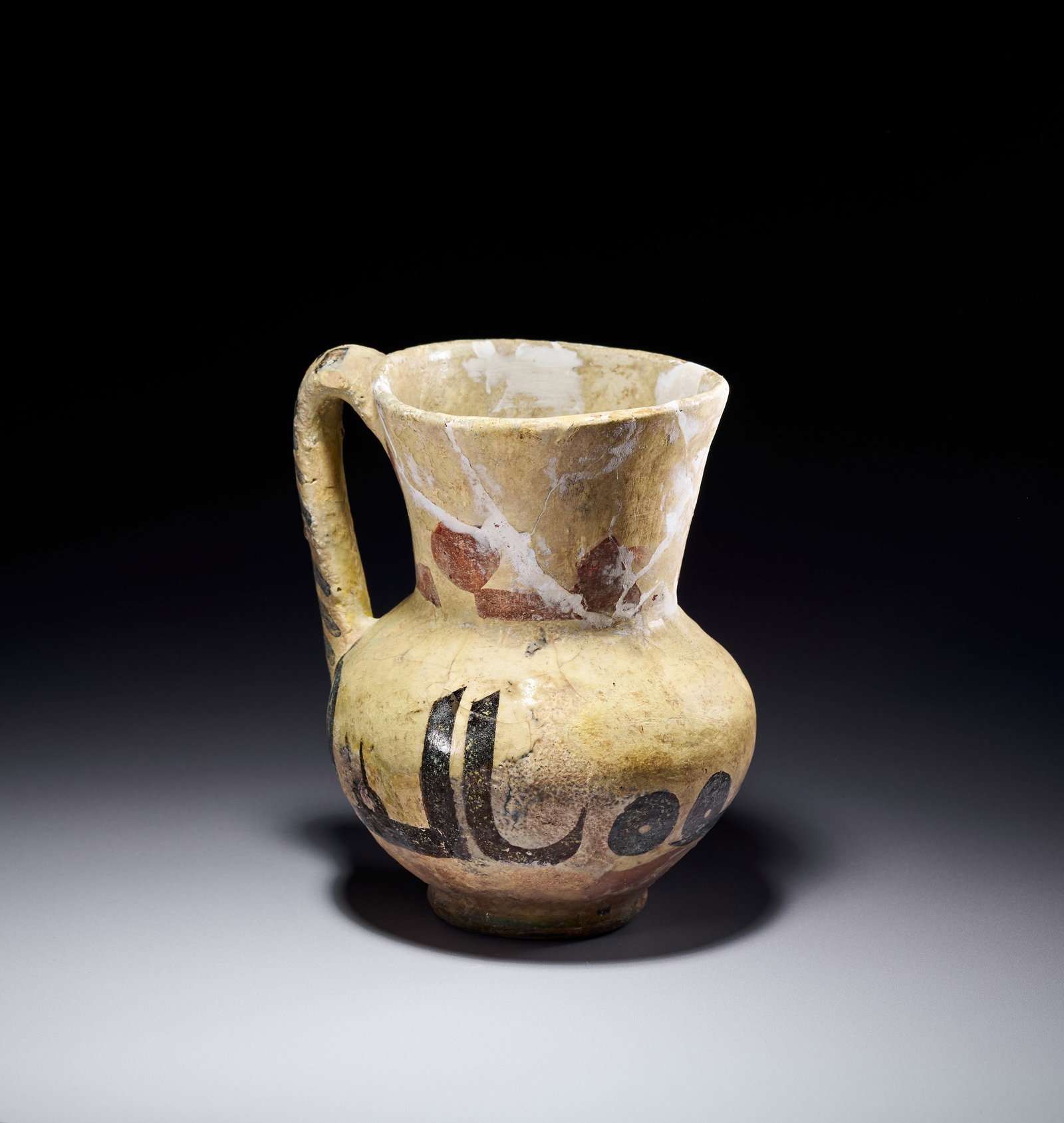 A RARE SAMANID POTTERY JUG, CENTRAL ASIA, 9TH - 10TH CENTURY (1 of 8)
