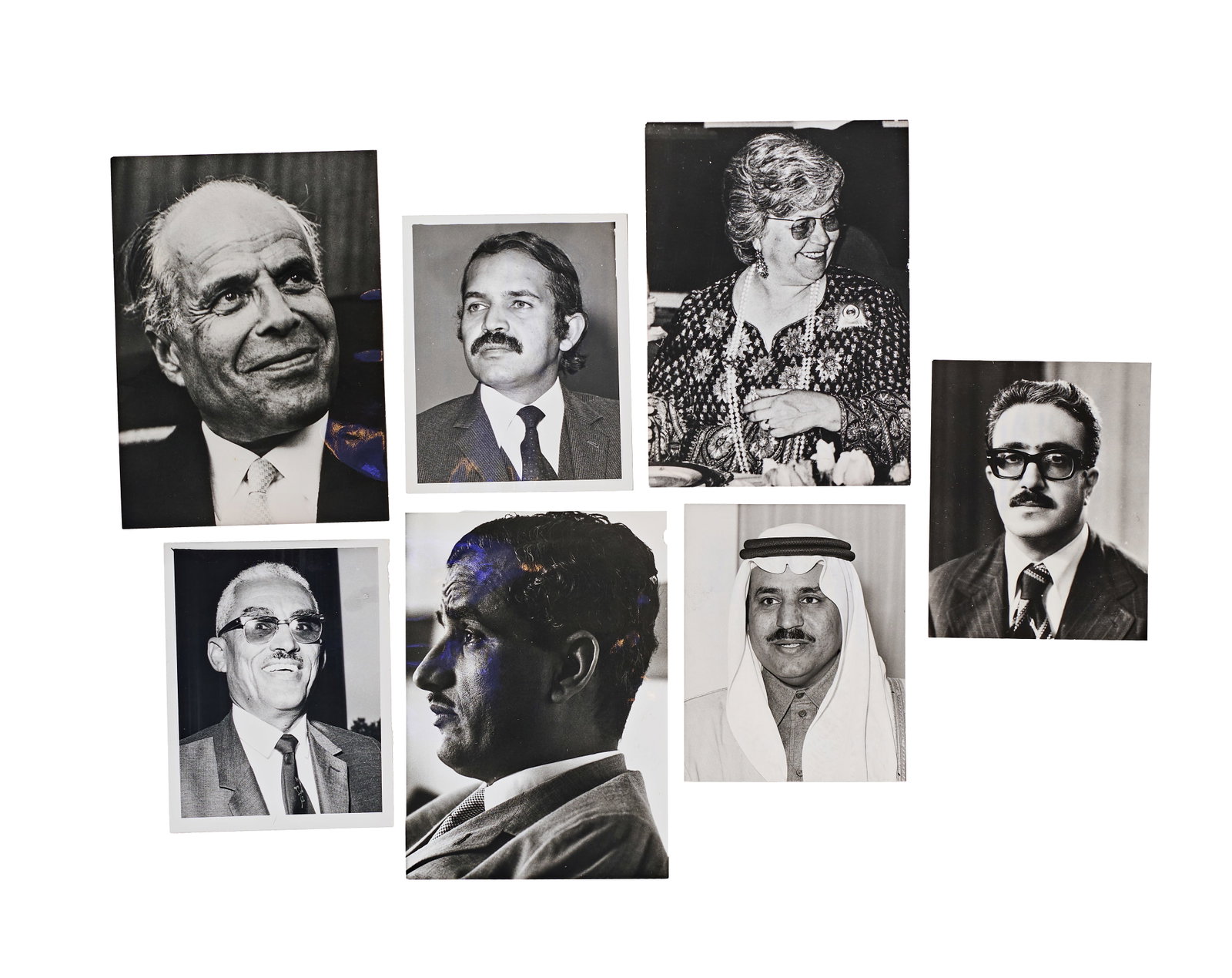 A COLLECTION OF SEVEN VINTAGE SILVER GELATIN PRESS PHOTOGRAPHS DEPICTING MIDDLE EASTERN AND NORTH (1 of 2)