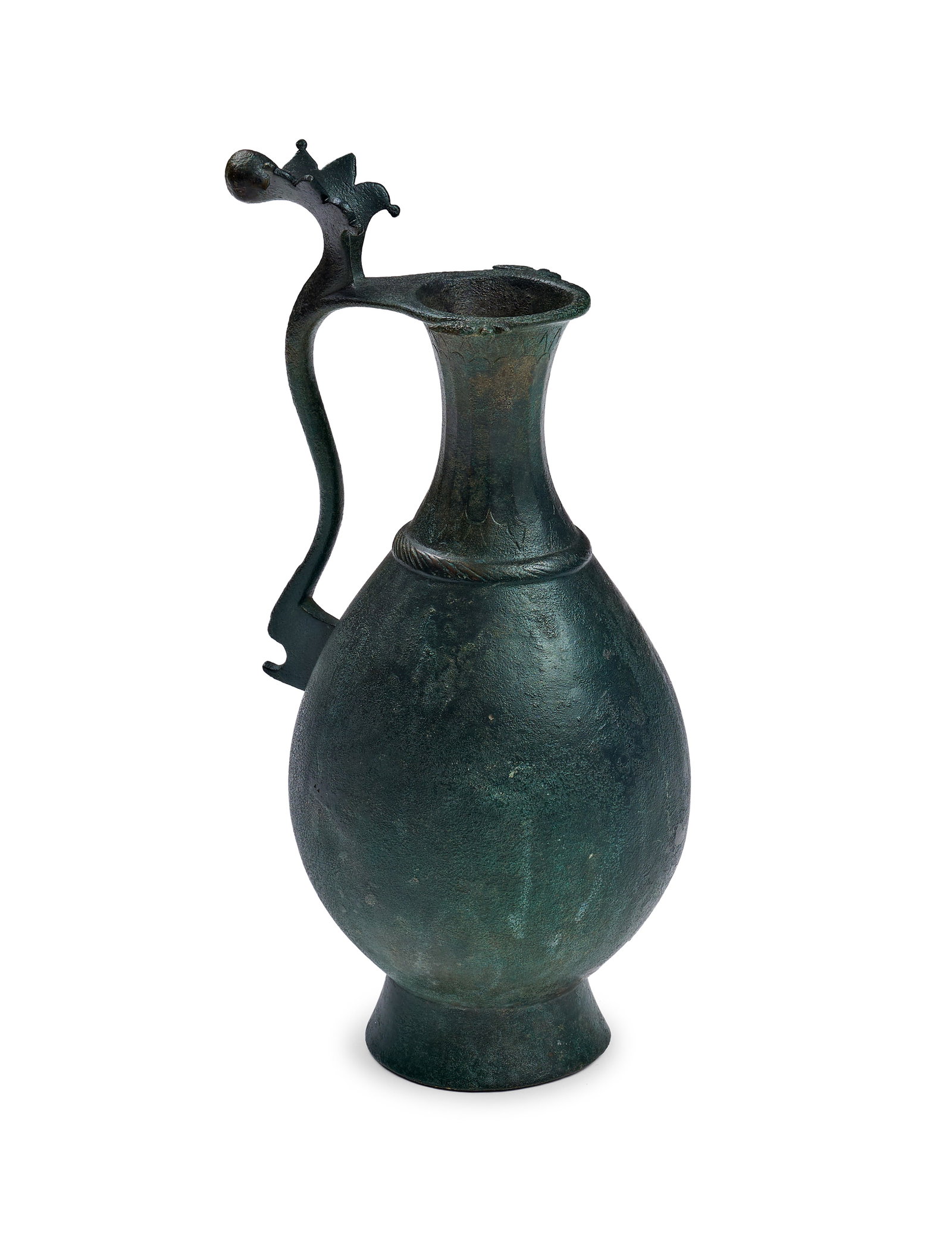 AN UMAYYAD OR EARLY ABBASID BRONZE EWER, 8TH - 9TH CENTURY (1 of 5)