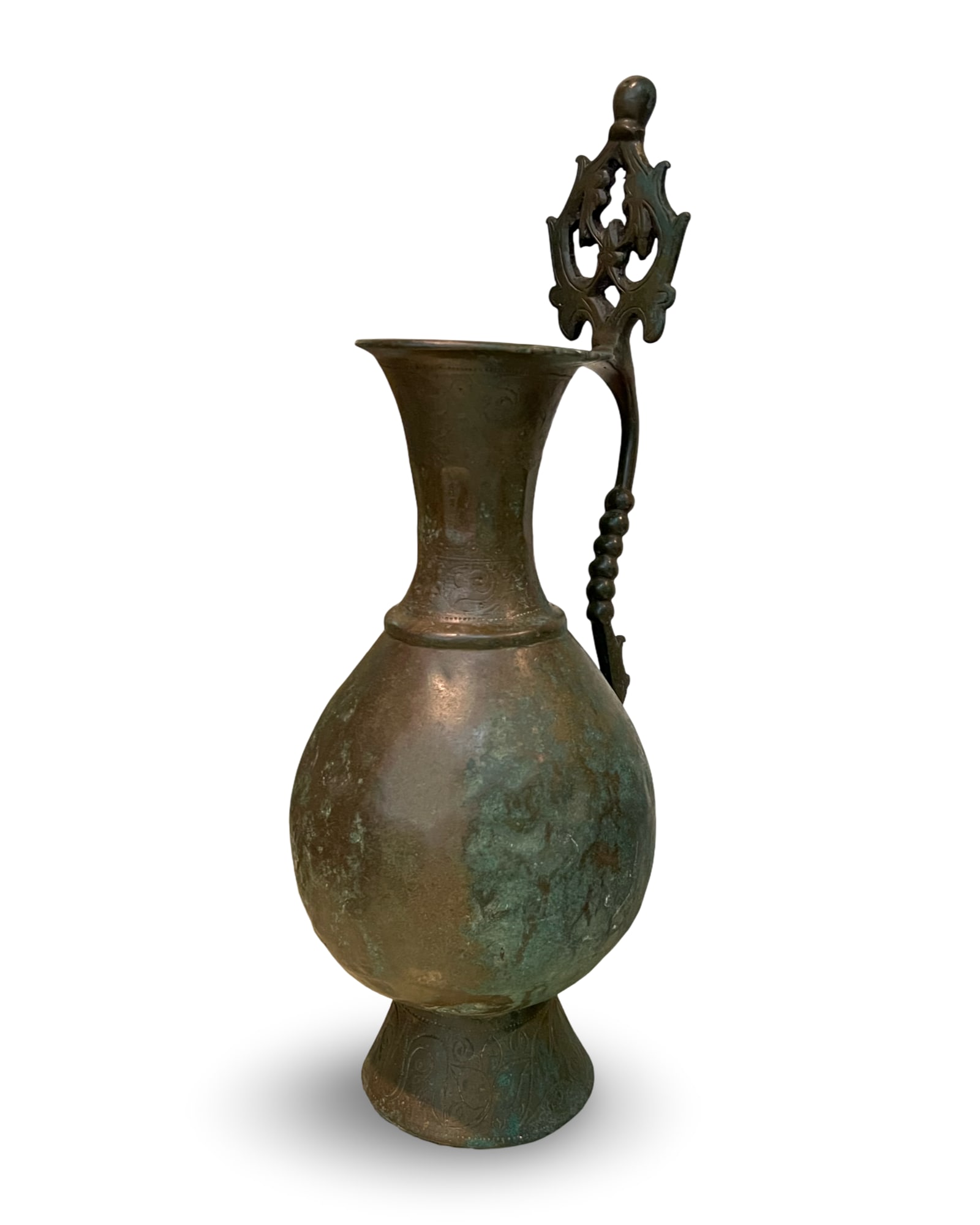 AN UMAYYAD OR EARLY ABBASID BRONZE EWER, PERSIA OR MESOPOTAMIA, 8TH-9TH CENTURY (1 of 7)