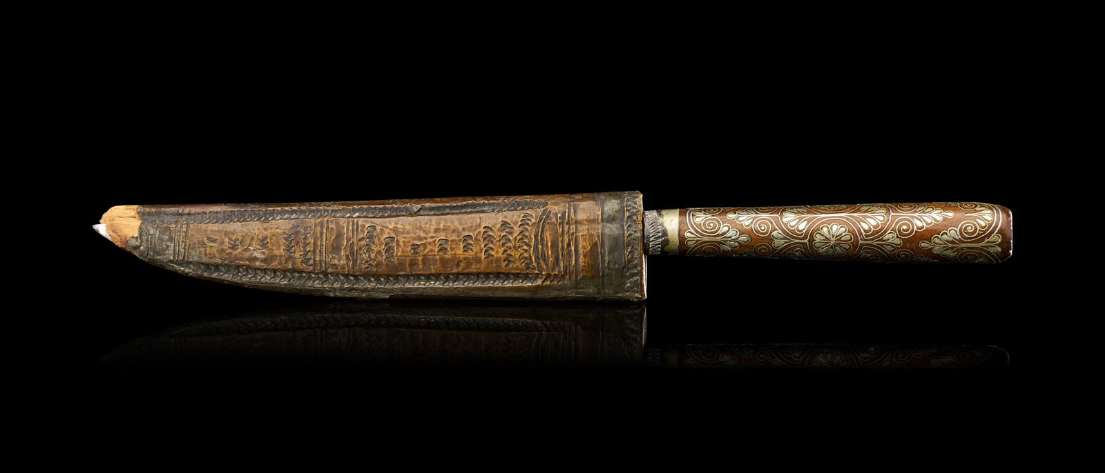 AN OTTOMAN BOSNIAN STEEL KNIFE BICHAQ DATED 1215 AH BY OMAR (1 of 6)