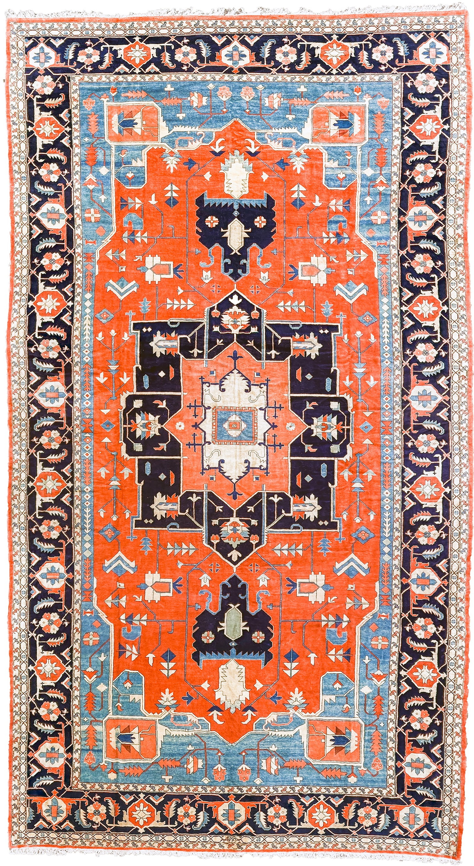 A LARGE HAND-KNOTTED KARAJAR CARPET, CIRCA 2000 (1 of 5)