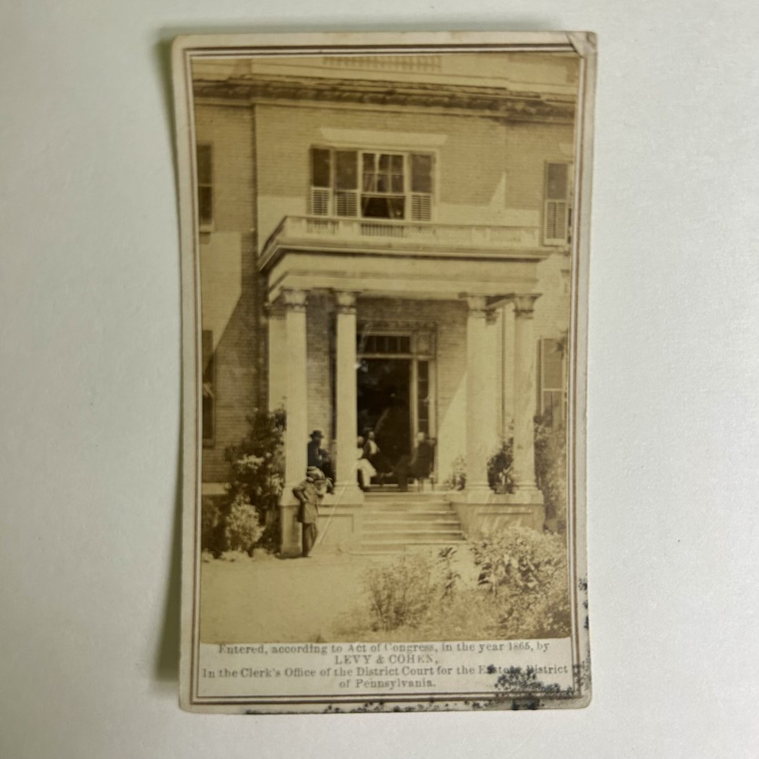 ca. 1865 Rebel Executive Mansion CDV (1 of 3)