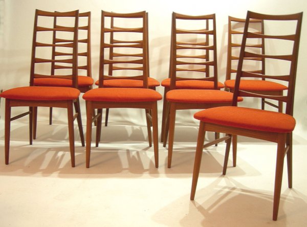 DANISH MODERN TEAK KOEFOEDS HORNSLET DINING CHAIRS