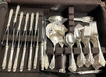 GRANDE BAROQUE PALATIAL STERLING SILVER SET 111 OT