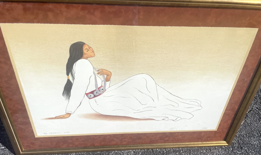 LARGE R.C. GORMAN LIMITED EDITION LITHOGRAPH SIGNE (1 of 3)