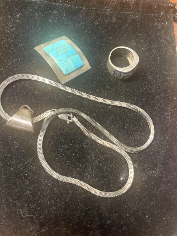3 PIECES OF VINTAGE MISC STERLING JEWELRY (1 of 1)