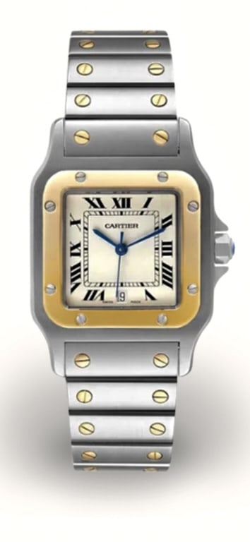 GORGEOUS CARTIER SANTOS CHRONOGRAPH GALBEE (1 of 1)