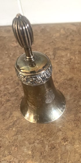RARE TIFFANY VINTAGE STERLING TABLE BELL (1 of 2)