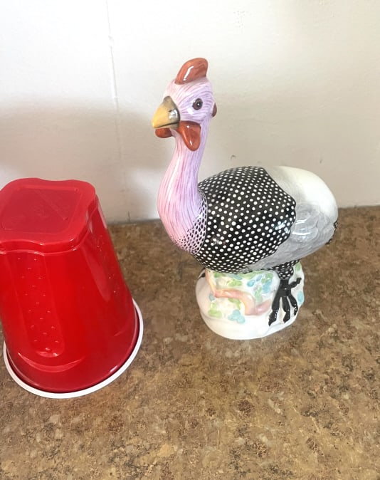 LARGE RARE VINTAGE HEREND TURKEY FIGURINE (1 of 2)