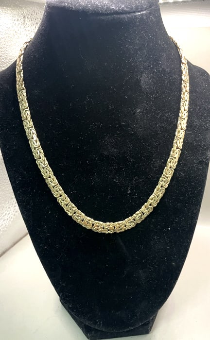 14KT Y.G. BYZANTINE NECKLACE TURKEY(Atasay Kuyumcu (1 of 2)