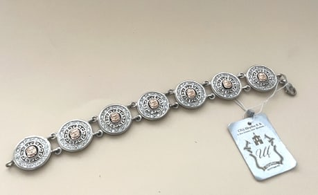 SCHERBAK UKRANIAN GOLD & SILVER BRACELET