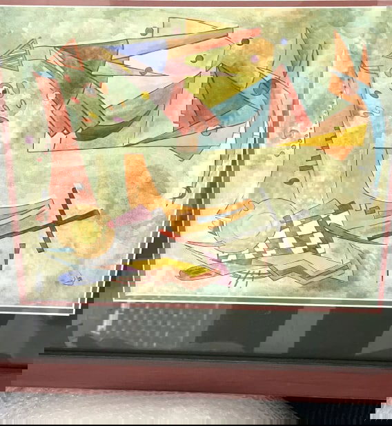 WASSILY KANDINSKY RUSSIAN 1866-1944 WATERCOLOR (1 of 3)