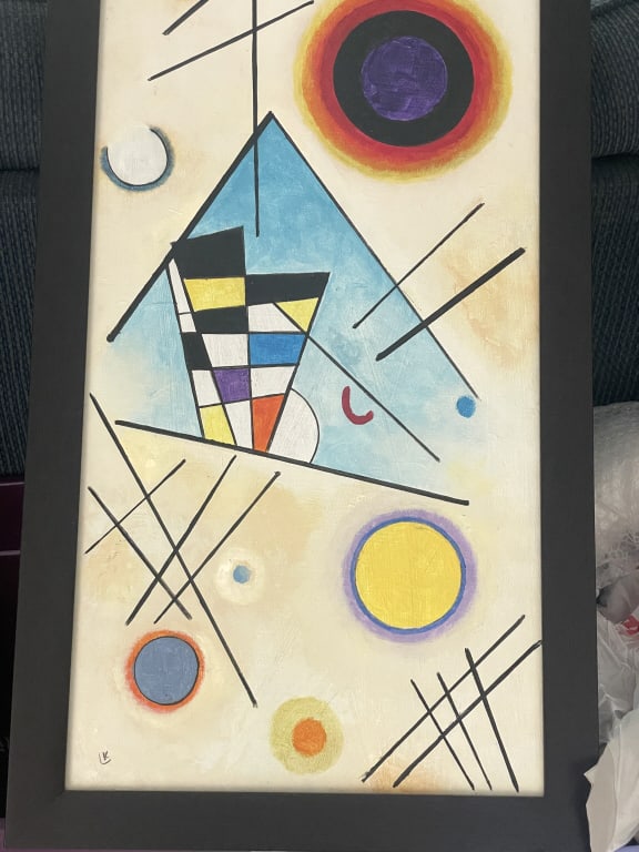 LARGE WASSILY KANDINSKY O/C WITH GOOD COA (1 of 3)
