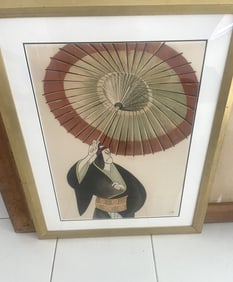 AL HIRSCHFELD SIGNED LITHO OF SAMURI WARRIOR