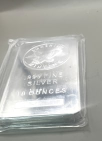 SUNSHINE MINTING 10 OZ SILVER .999 BULLION BAR