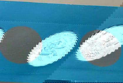 2-STERLING SILVER PROOF ROUNDS THE AMERICAN NEGRO