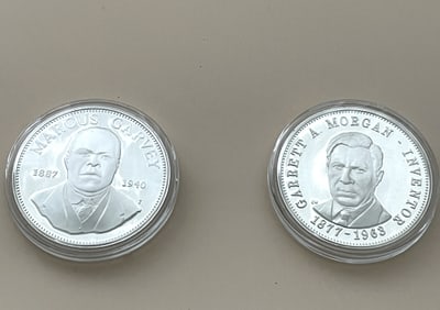 2-STERLING SILVER PROOF ROUNDS THE AMERICAN NEGRO