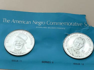 2-STERLING SILVER PROOF ROUNDS THE AMERICAN NEGRO